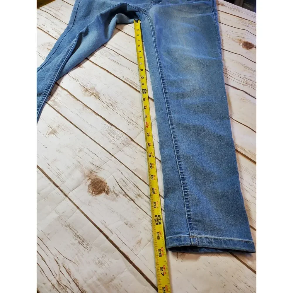 Democracy Womens 6 Ab Technology Skinny Jeans Blue‎ Stretch Distressed